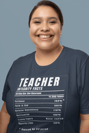 Teacher Nutrition Facts Shirt – Funny Teacher Appreciation Gift Tee – Christian Teacher Back to School Shirt - Encore2woChiliS