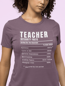 Teacher Nutrition Facts Shirt – Funny Teacher Appreciation Gift Tee – Christian Teacher Back to School Shirt - Encore2woBerryS