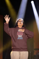 Thank God Trust Jesus Hoodie | Faith - Inspired Unisex Sweatshirt - Encore2woNavyS