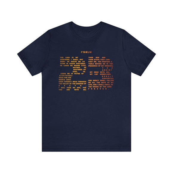 Thanksgiving Psalm 23 Number 23 T-Shirt Unisex Family Friendly - Encore2woBlackS