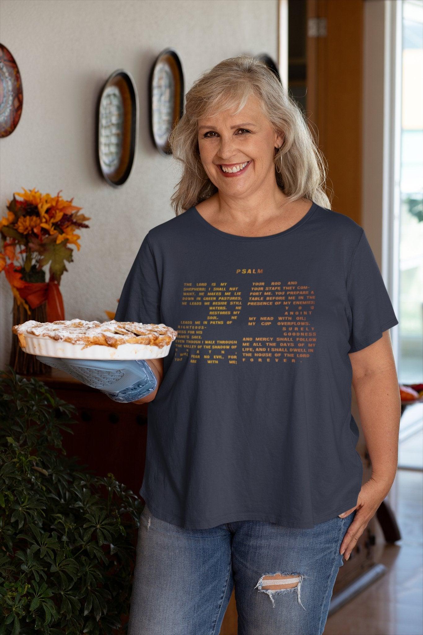 Thanksgiving Psalm 23 Number 23 T - Shirt Unisex Family Friendly - Encore2woBlackS