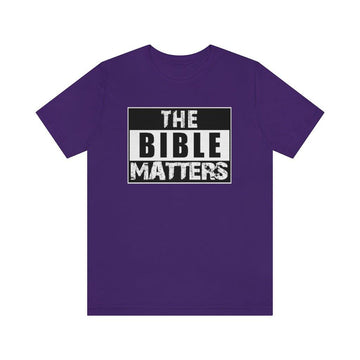 The Bible Matters Unisex T-Shirt - Encore2woTeam PurpleS