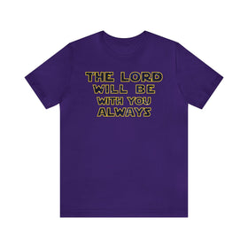 The Lord Is Always With You Inspirational Scripture Tee - Encore2woTeam PurpleS
