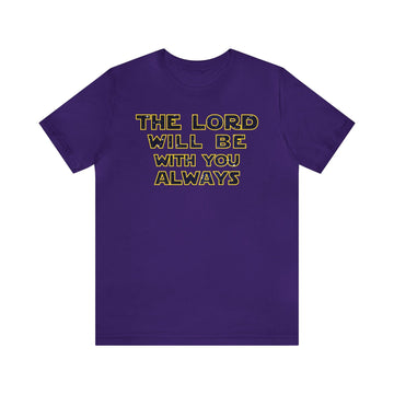 The Lord Is Always With You Inspirational Scripture Tee - Encore2woTeam PurpleS