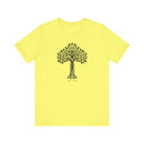 Tree of Life Christian Graphic Tee Symbolic Faith Inspired Shirt - Encore2woYellowS