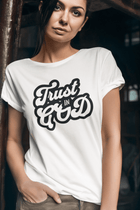 Trust in God Comfort Colors 1717 Christian Graphic Tee Vintage Faith Shirt - Encore2woWhiteS