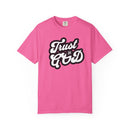 Trust in God Comfort Colors 1717 Christian Graphic Tee Vintage Faith Shirt - Encore2woRedS