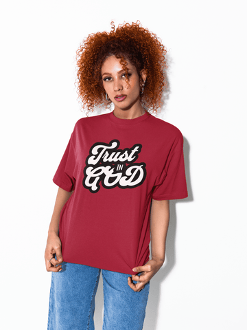 Trust in God Comfort Colors 1717 Christian Graphic Tee Vintage Faith Shirt - Encore2woRedS