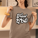 Trust in God Comfort Colors 1717 Christian Graphic Tee Vintage Faith Shirt - Encore2woEspressoS