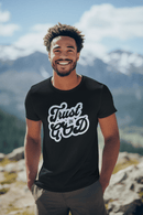 Trust in God Comfort Colors 1717 Christian Graphic Tee Vintage Faith Shirt - Encore2woRedS