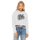 Trust in God Cropped Raw Edge Hoodie Womens Christian Sweatshirt - Encore2woWhiteXS