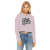 Trust in God Cropped Raw Edge Hoodie Womens Christian Sweatshirt - Encore2woLight PinkXS