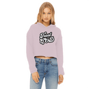 Trust in God Cropped Raw Edge Hoodie Womens Christian Sweatshirt - Encore2woLight PinkXS