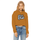 Trust in God Cropped Raw Edge Hoodie Womens Christian Sweatshirt - Encore2woOrangeXS