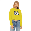 Trust in God Cropped Raw Edge Hoodie Womens Christian Sweatshirt - Encore2woYellowXS