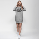 Trust in God Hoodie Dress Christian Casual Womens Apparel - Encore2woLight GreyXS