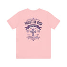Trust in God Jeremiah 17:7 Christian Graphic Tee Faith Inspired Shirt - Encore2woPinkS