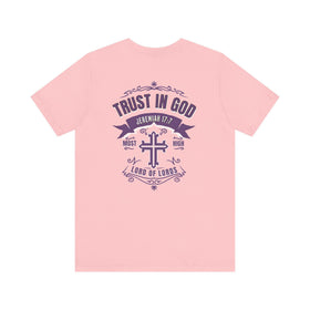 Trust in God Jeremiah 17:7 Christian Graphic Tee Faith Inspired Shirt - Encore2woPinkS
