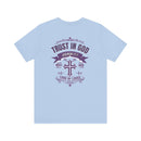 Trust in God Jeremiah 17:7 Christian Graphic Tee Faith Inspired Shirt - Encore2woWhiteS