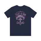 Trust in God Jeremiah 17:7 Christian Graphic Tee Faith Inspired Shirt - Encore2woNavyS