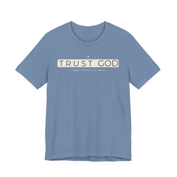 Trust in God Minimalist Design T-Shirt - Encore2woNavyS