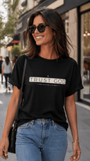 Trust in God Minimalist Design T-Shirt - Encore2woNavyS