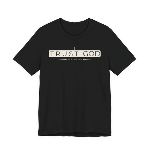 Trust in God Minimalist Design T-Shirt - Encore2woNavyS