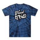 Trust in God Tonal Spider Tie Dye Christian Graphic Tee - Encore2woNavyUnisexS