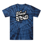 Trust in God Tonal Spider Tie Dye Christian Graphic Tee - Encore2woNavyUnisexS