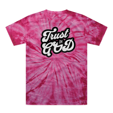 Trust in God Tonal Spider Tie Dye Christian Graphic Tee - Encore2woPinkUnisexS