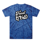 Trust in God Tonal Spider Tie Dye Christian Graphic Tee - Encore2woBlueUnisexS