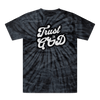 Trust in God Tonal Spider Tie Dye Christian Graphic Tee - Encore2woBlackUnisexS