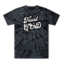 Trust in God Tonal Spider Tie Dye Christian Graphic Tee - Encore2woBlackUnisexS