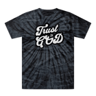 Trust in God Tonal Spider Tie Dye Christian Graphic Tee - Encore2woBlackUnisexS