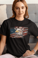 U.S. Freedom Eagle Proverbs 14:34 Patriotic Christian Graphic Tee - Encore2woArmyS