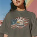 U.S. Freedom Eagle Proverbs 14:34 Patriotic Christian Graphic Tee - Encore2woArmyS