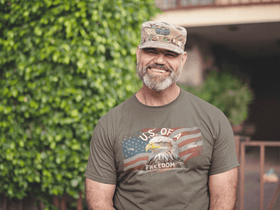 U.S. Freedom Eagle Proverbs 14:34 Patriotic Christian Graphic Tee - Encore2woArmyS