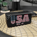 USA All In Bluetooth Speaker - Patriotic Portable Sound - Encore2wo4.25" x 2.25"Black