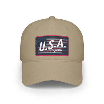 USA Citizen Low Profile Baseball Cap - Encore2woKhakiOne size