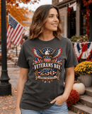 Veterans Day America 250 T-Shirt for Veterans and Patriotic Families - Encore2woCrimsonS