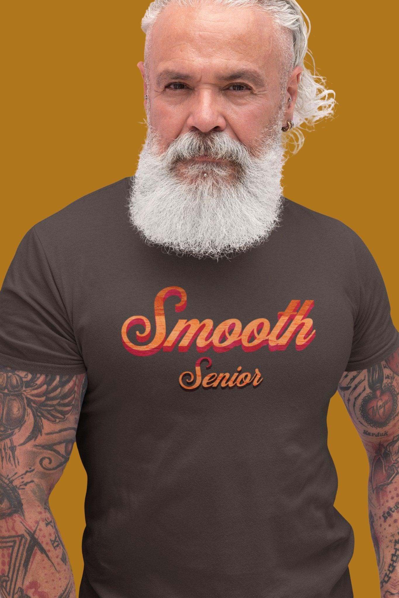 Vintage 'Smooth Senior' Tee for our Beloved Senior Citizens Unisex T - Shirt - Encore2woBlackS