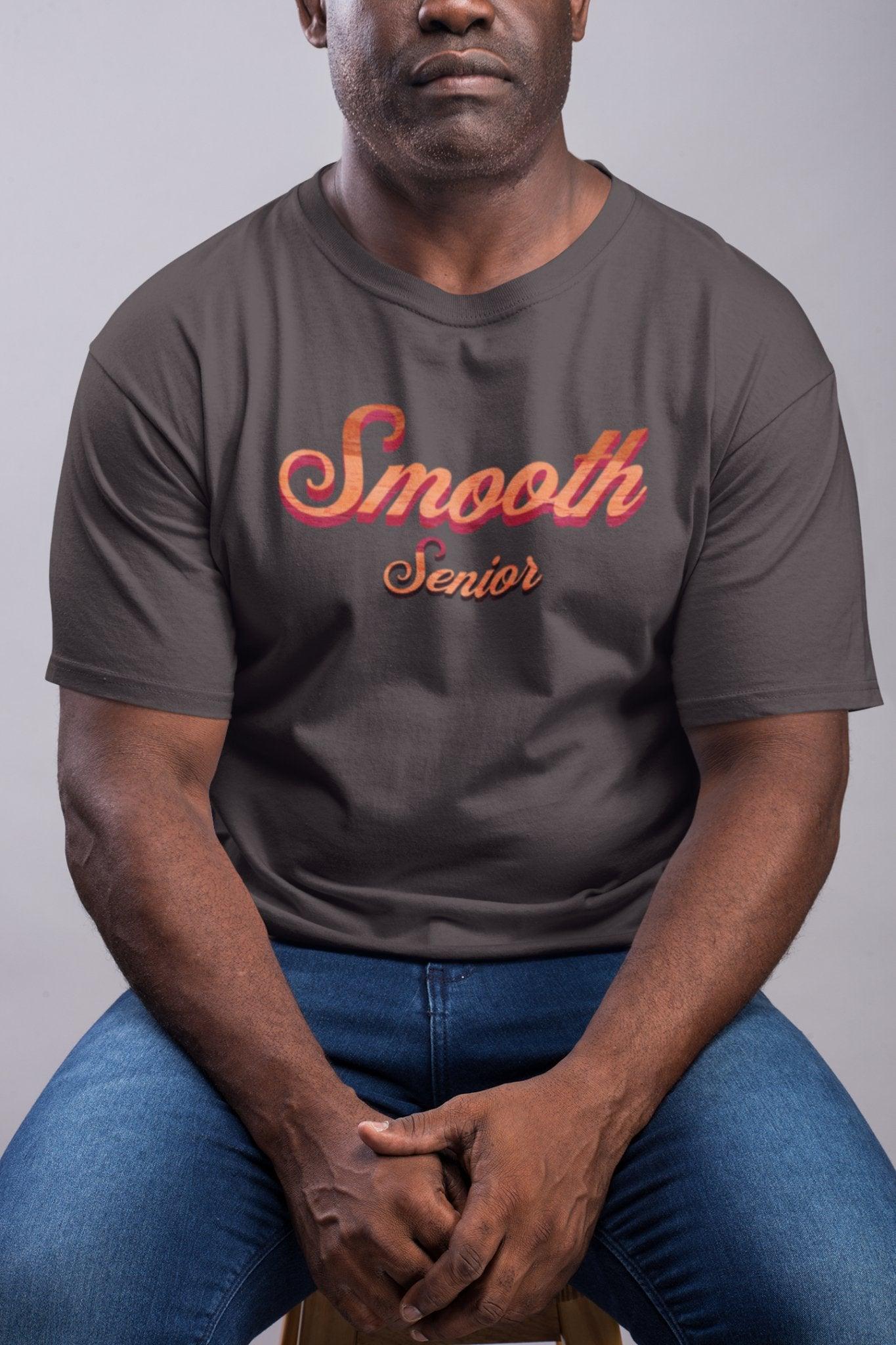 Vintage 'Smooth Senior' Tee for our Beloved Senior Citizens Unisex T - Shirt - Encore2woBlackS