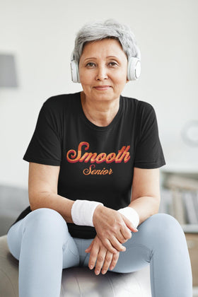 Vintage 'Smooth Senior' Tee for our Beloved Senior Citizens Unisex T-Shirt - Encore2woBlackS