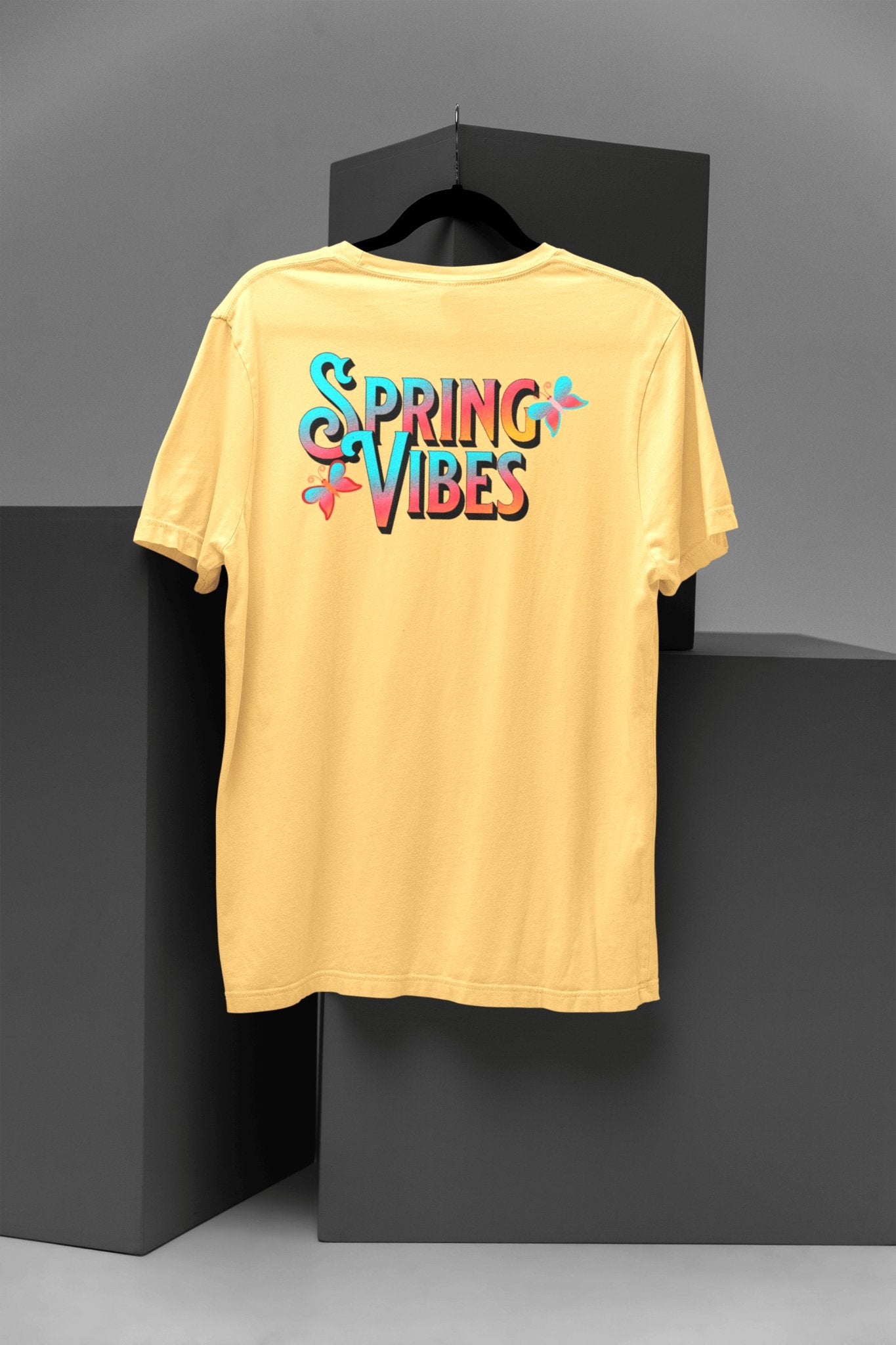 Vintage Spring Vibes Comfort Colors T - Shirt, Garment - Dyed - Encore2woFlo BlueM