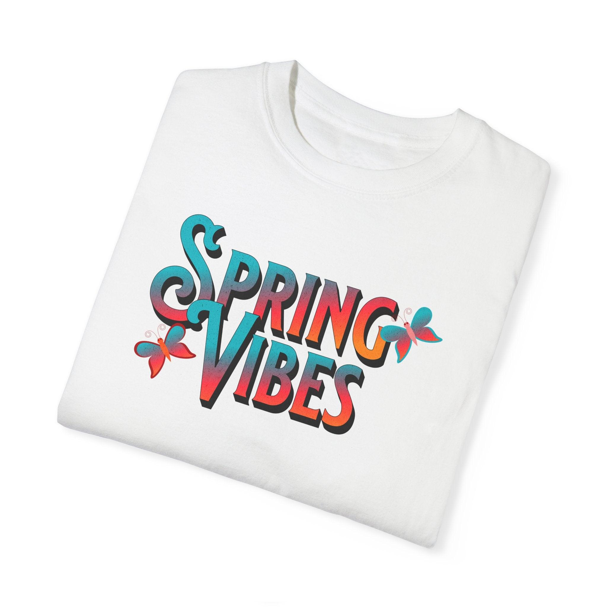 Vintage Spring Vibes Comfort Colors T - Shirt, Garment - Dyed - Encore2woWhiteS