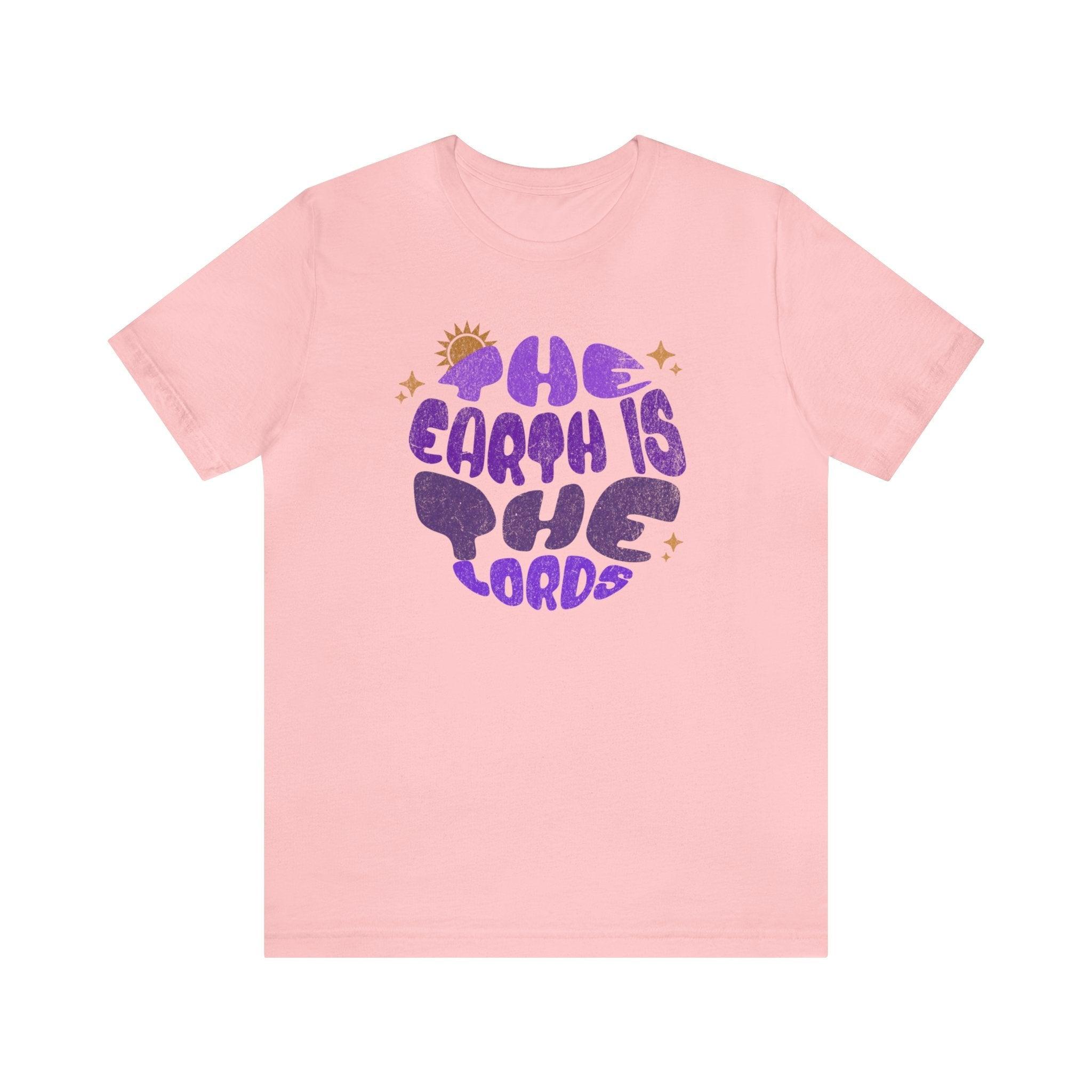 Vintage 'The Earth is the Lord's' Circular Designed Tee Unisex T-Shirt - Encore2woPinkS