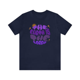 Vintage 'The Earth is the Lord's' Circular Unisex T-Shirt - Encore2woNavyS