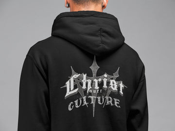 Vintage Y2K 'Christ Over Culture' Streetwear Hoodie Unisex Heavy Blend - Encore2woMaroonS