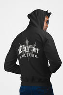 Vintage Y2K 'Christ Over Culture' Unisex Streetwear Hoodie - Encore2woCharcoalS