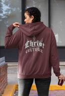 Vintage Y2K 'Christ Over Culture' Unisex Streetwear Hoodie - Encore2woCharcoalS